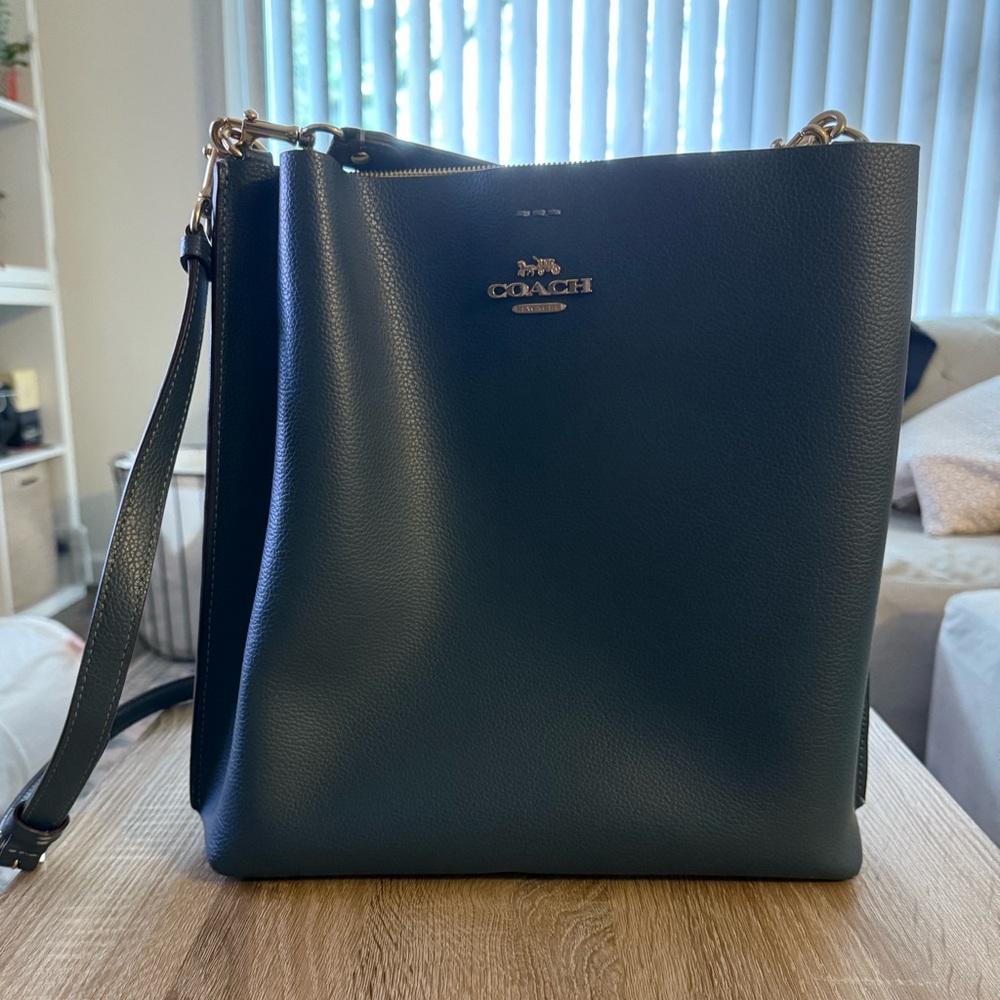 Coach Blue Leather Bag